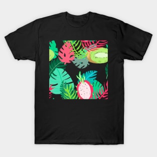 Tropical Leaves and Fruits T-Shirt